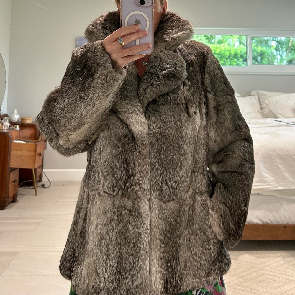 Women's Gray Fur Coat